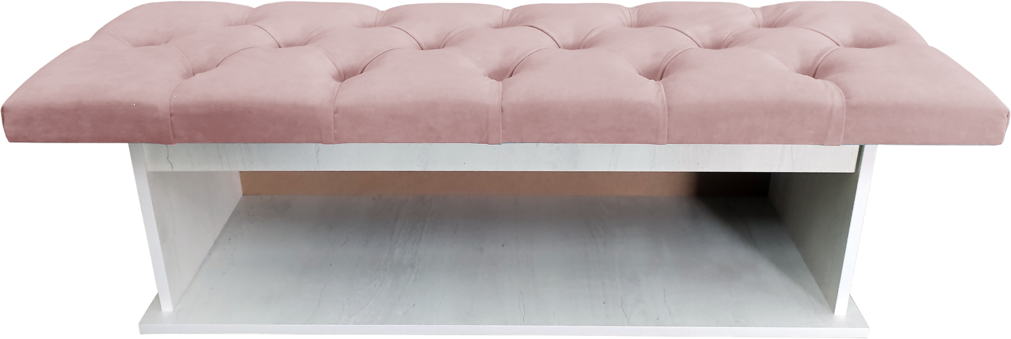 Банкетка Bobrovmebel Миранда 6 1.0 (микровелюр Ultra Rose светло-розовый)