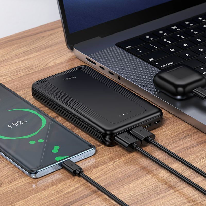 Портативное зарядное устройство Hoco J165 10000mAh (черный) — фото 6