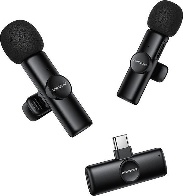 Микрофон Borofone BFK16 Lightning (черный)