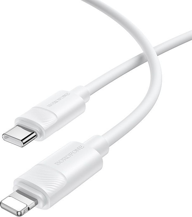 Кабель Borofone BX123 Type-C to Lightning (1м, белый)