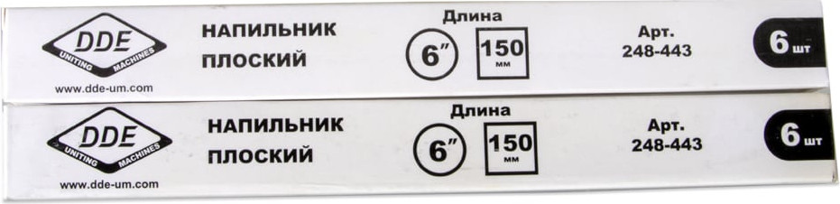 Набор напильников DDE 15.3см-6" / 248-443 — фото 2