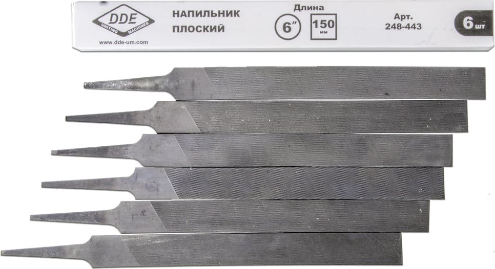 Набор напильников DDE 15.3см-6" / 248-443 — фото 3