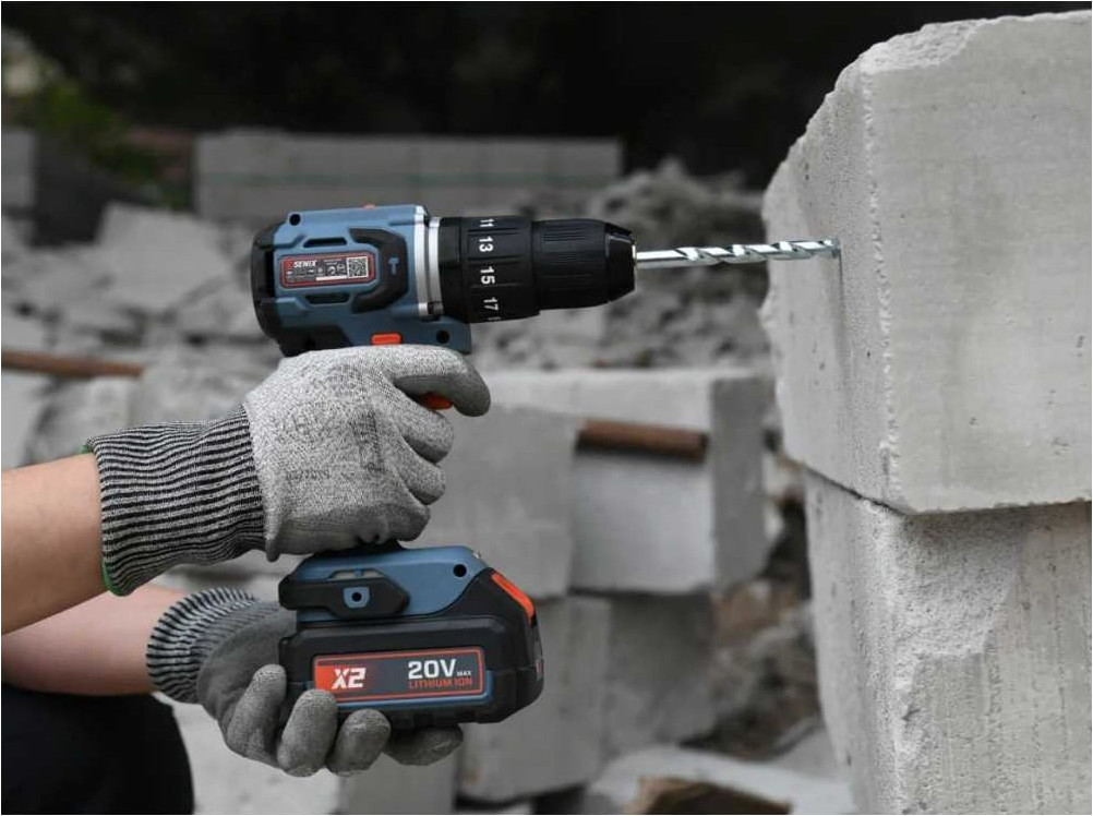 Аккумуляторная дрель-шуруповерт Senix X2 20В / PDHX2-M2-EU KIT (2x2.5Ач, ЗУ, кейс) — фото 5
