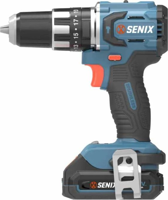 Аккумуляторная дрель-шуруповерт Senix X2 20В / PDHX2-M2-EU KIT (2x2.5Ач, ЗУ, кейс) — фото 2