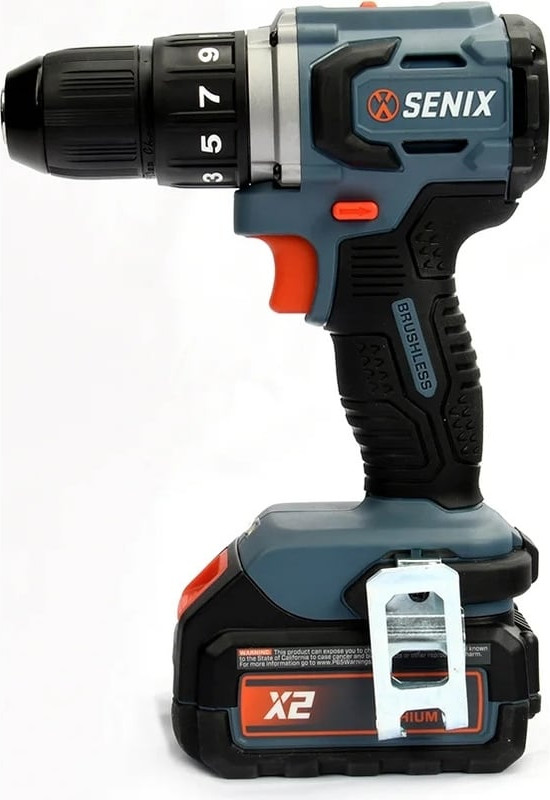 Аккумуляторная дрель-шуруповерт Senix X2 20В / PDDX2-M2-EU (1x4Ач, ЗУ, кейс) — фото 3
