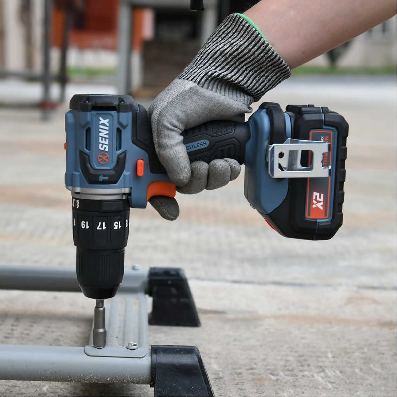 Аккумуляторная дрель-шуруповерт Senix X2 20В / PDHX2-M2-EU (1x4Ач, ЗУ, кейс) — фото 2