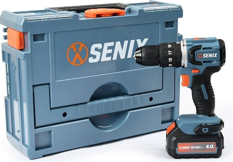 Аккумуляторная дрель-шуруповерт Senix X2 20В / PDHX2-M2-EU (1x4Ач, ЗУ, кейс) — фото 5