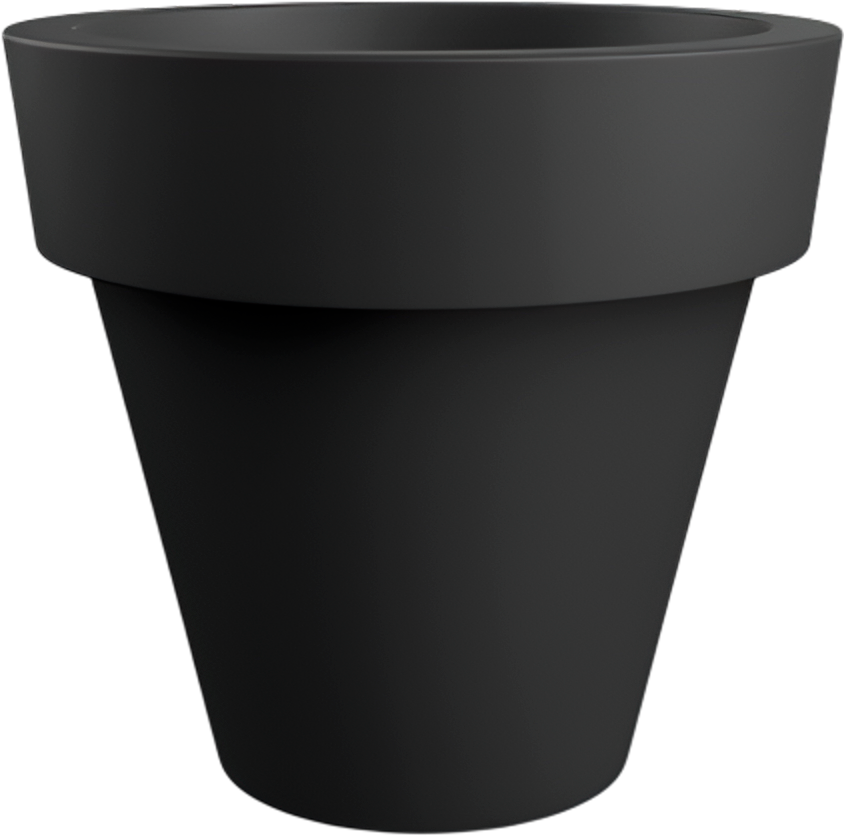 Кашпо БЕРКАНО Classic 120 / 220_016_00V (Coal Black)