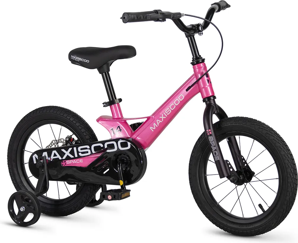 Детский велосипед Maxiscoo Space Базовый Плюс 14 2026 / MSC-S1453B (розовый глянцевый) — фото 2