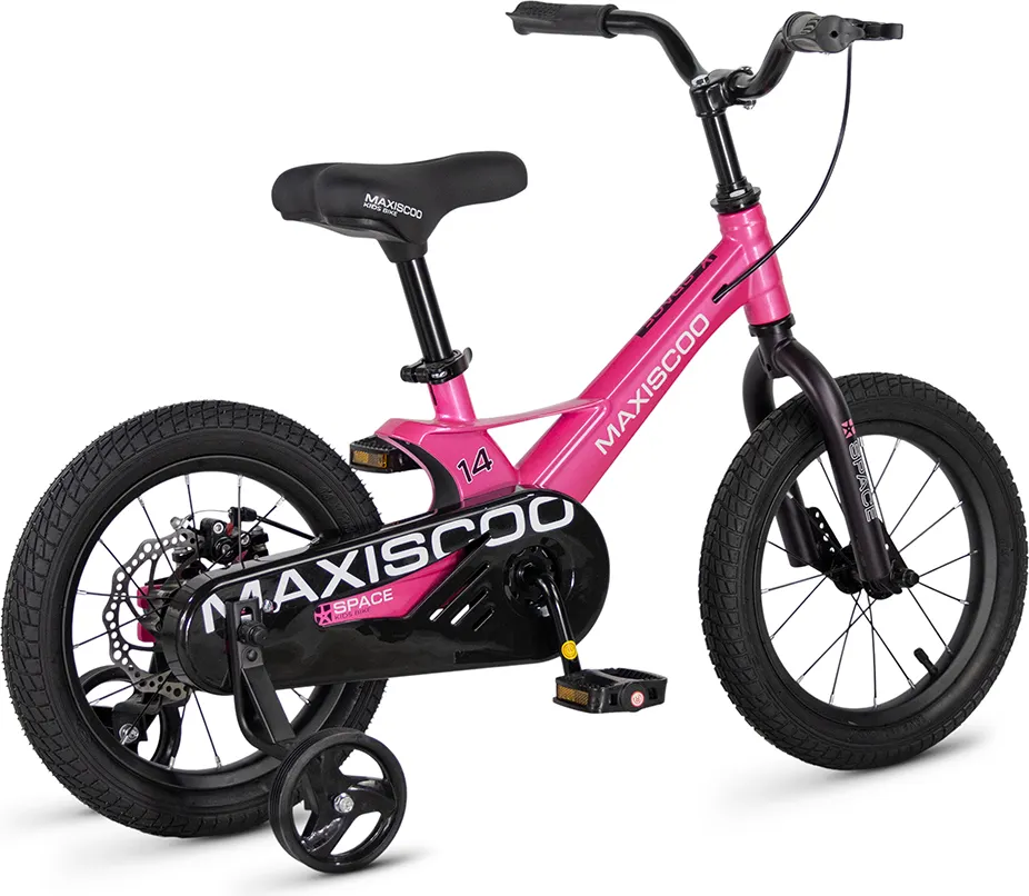 Детский велосипед Maxiscoo Space Базовый Плюс 14 2026 / MSC-S1453B (розовый глянцевый) — фото 4