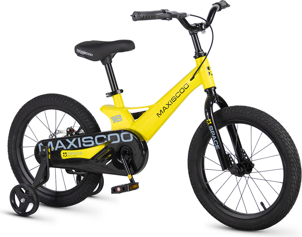 Детский велосипед Maxiscoo Space Базовый 16 2026 / MSC-S1651B (желтый матовый, разобранный, в коробке) — фото 2