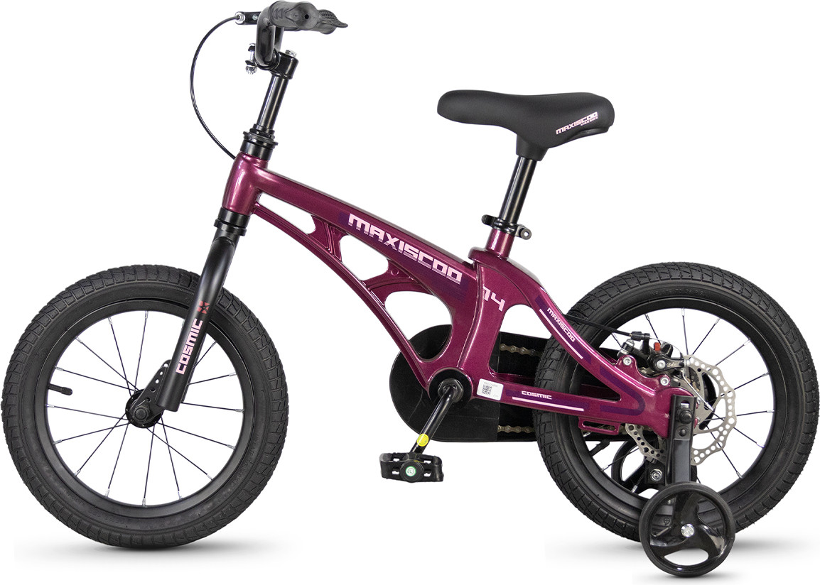 Детский велосипед Maxiscoo Cosmic Базовый Плюс 14 2026 / MSC-C1456B (розовый глянцевый, разобранный, в коробке) — фото 3