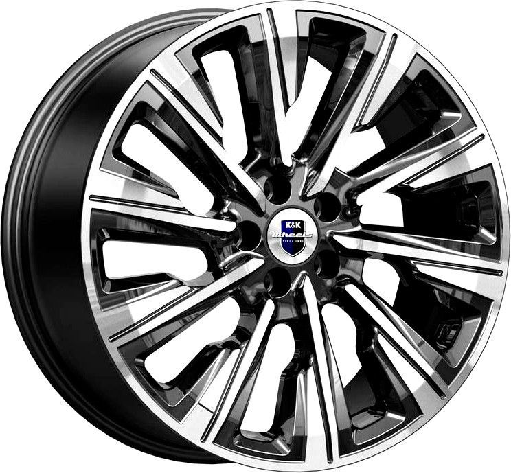 Литой диск K&K Галего 19x7.5" 5x112мм DIA 66.6мм ET 34мм Алмаз черный