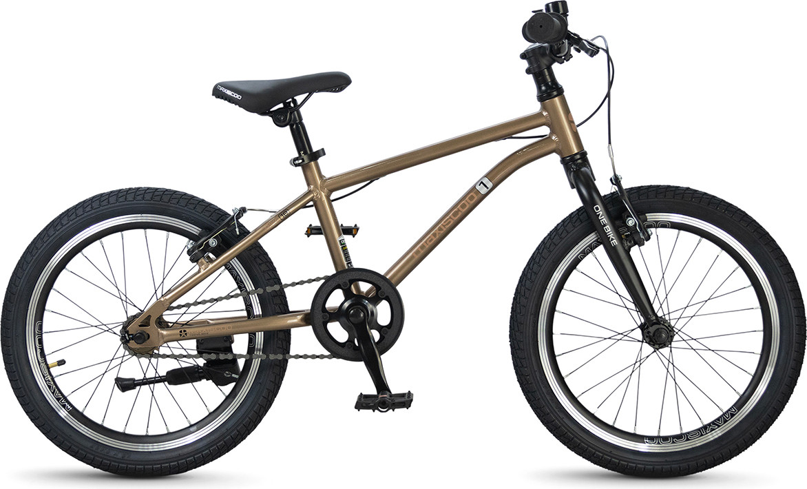 Детский велосипед Maxiscoo 1BIKE 18 2026 / MSC-M1-1852 (бронзовый матовый, разобранный, в коробке)