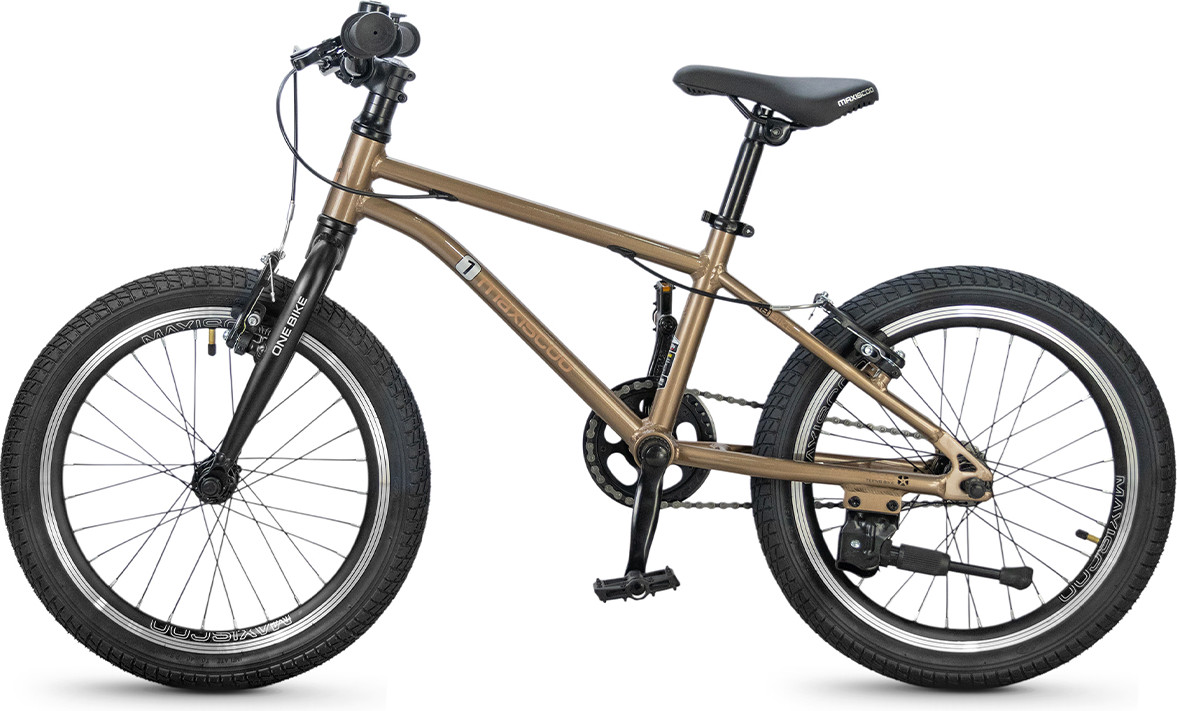Детский велосипед Maxiscoo 1BIKE 18 2026 / MSC-M1-1852 (бронзовый матовый, разобранный, в коробке) — фото 3