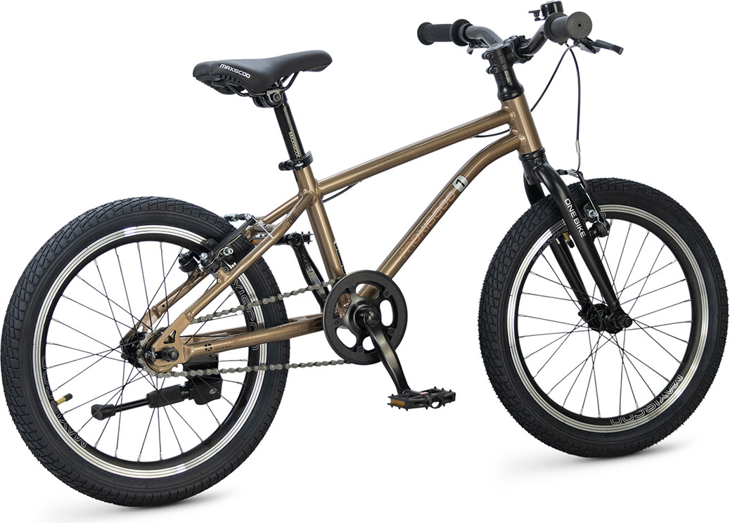 Детский велосипед Maxiscoo 1BIKE 18 2026 / MSC-M1-1852 (бронзовый матовый) — фото 4