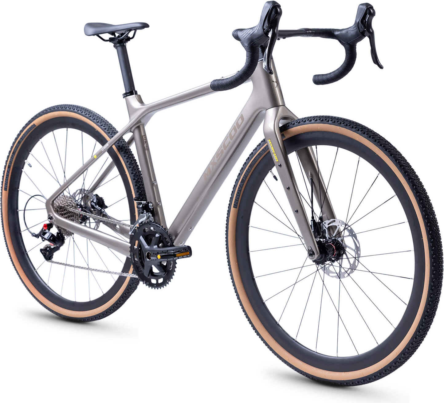 Велосипед Maxiscoo Gravel 9BIKE 29 G920 2026 / MSC-G9-2951-49 (серый глянцевый) — фото 2