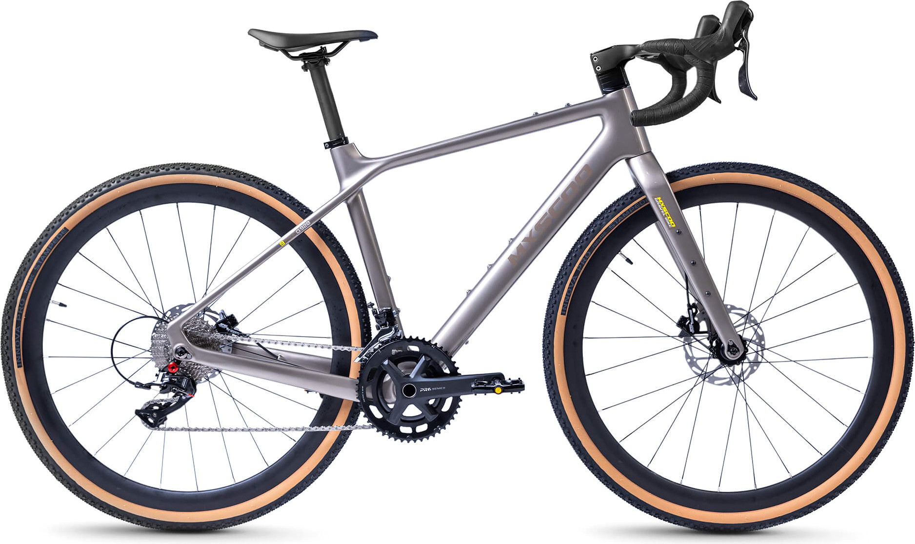 Велосипед Maxiscoo Gravel 9BIKE 29 G920 2026 / MSC-G9-2951-49 (серый глянцевый)