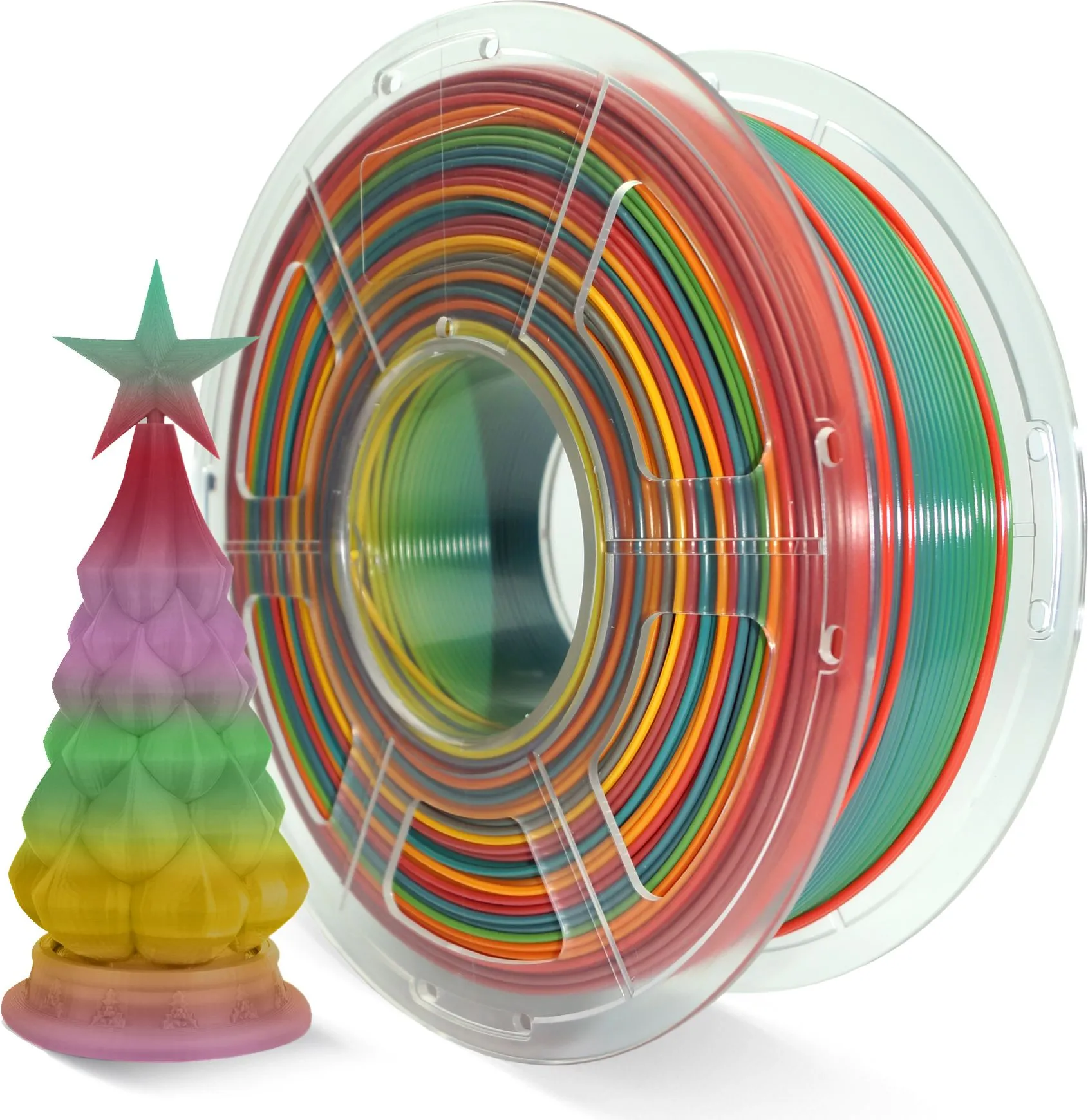 Пластик для 3D-печати NV Print NV-3D-PLA-P-RAINBOW-01 (1.75мм, 1кг, радужный)