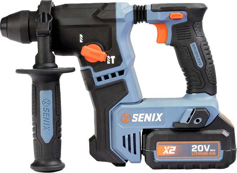 Перфоратор Senix X2 20В SDS-Plus / PDRX2-M2-EU (1x4Ач, ЗУ, кейс)