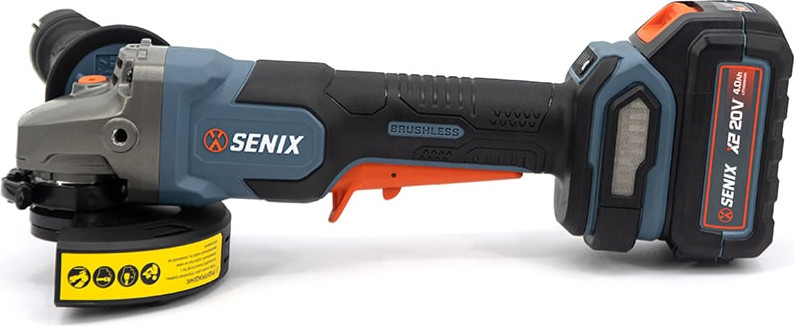 Угловая шлифовальная машина Senix X2 20В / PAX2-M2-EU (1x4Ач, ЗУ, кейс) — фото 3