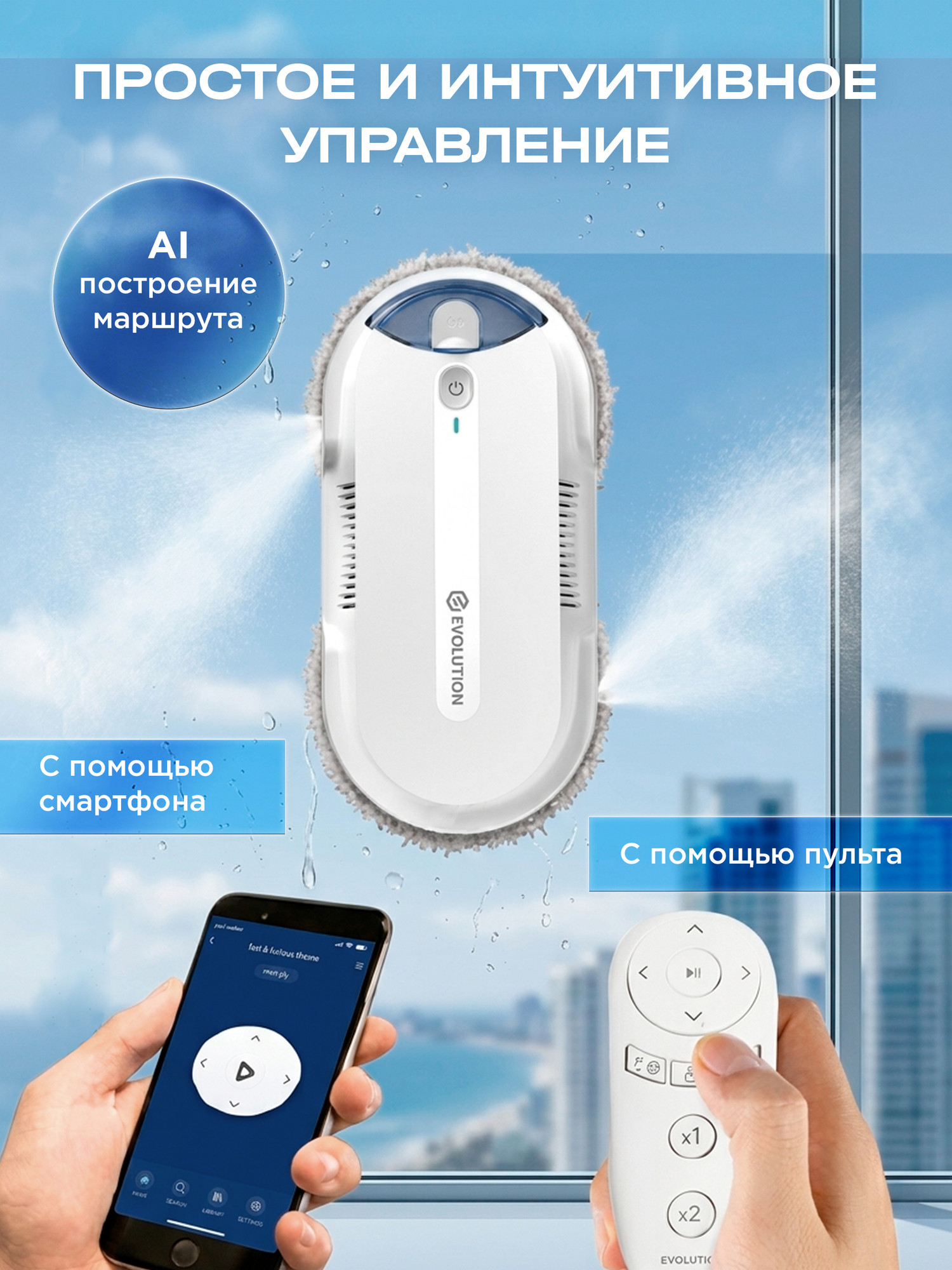 Робот-мойщик окон Evolution WClean FL3285DS Smart — фото 5