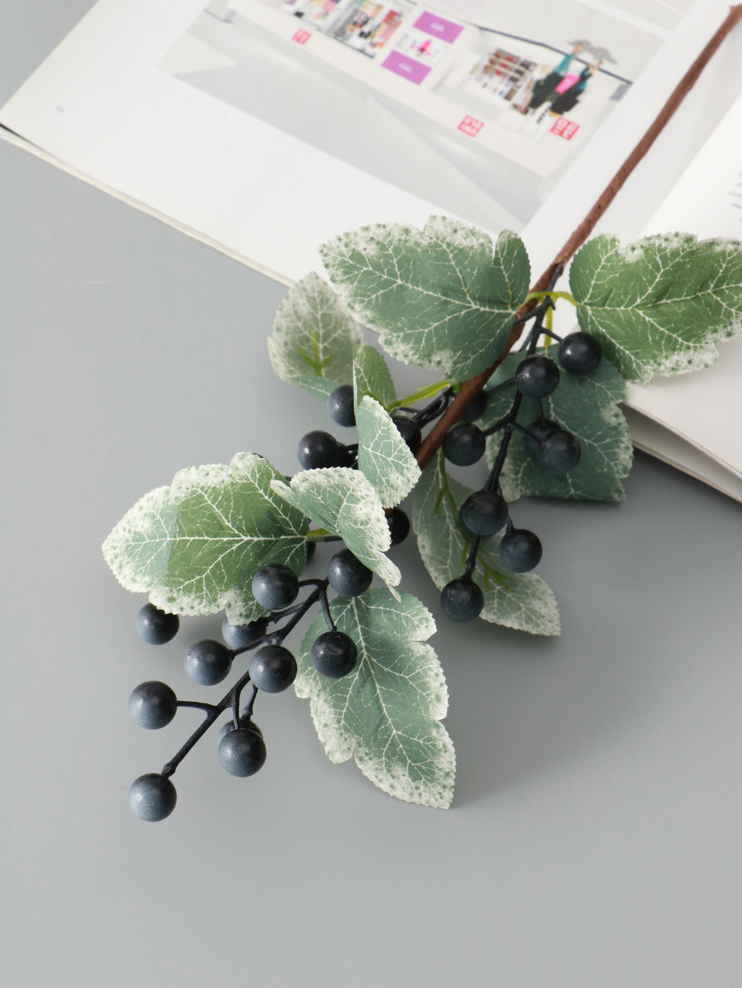 Искусственная ветка Poetry in flowers Ветка ягодная / 10935327 (синий) — фото 6