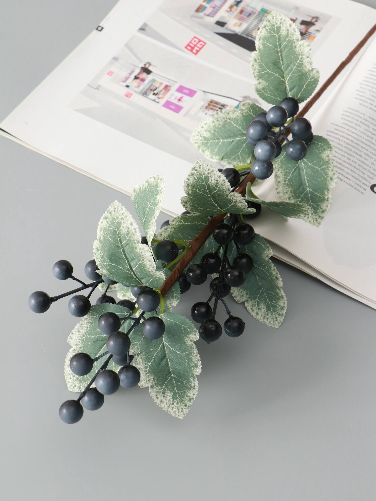 Искусственная ветка Poetry in flowers Ветка ягодная / 10935328 (синий) — фото 5