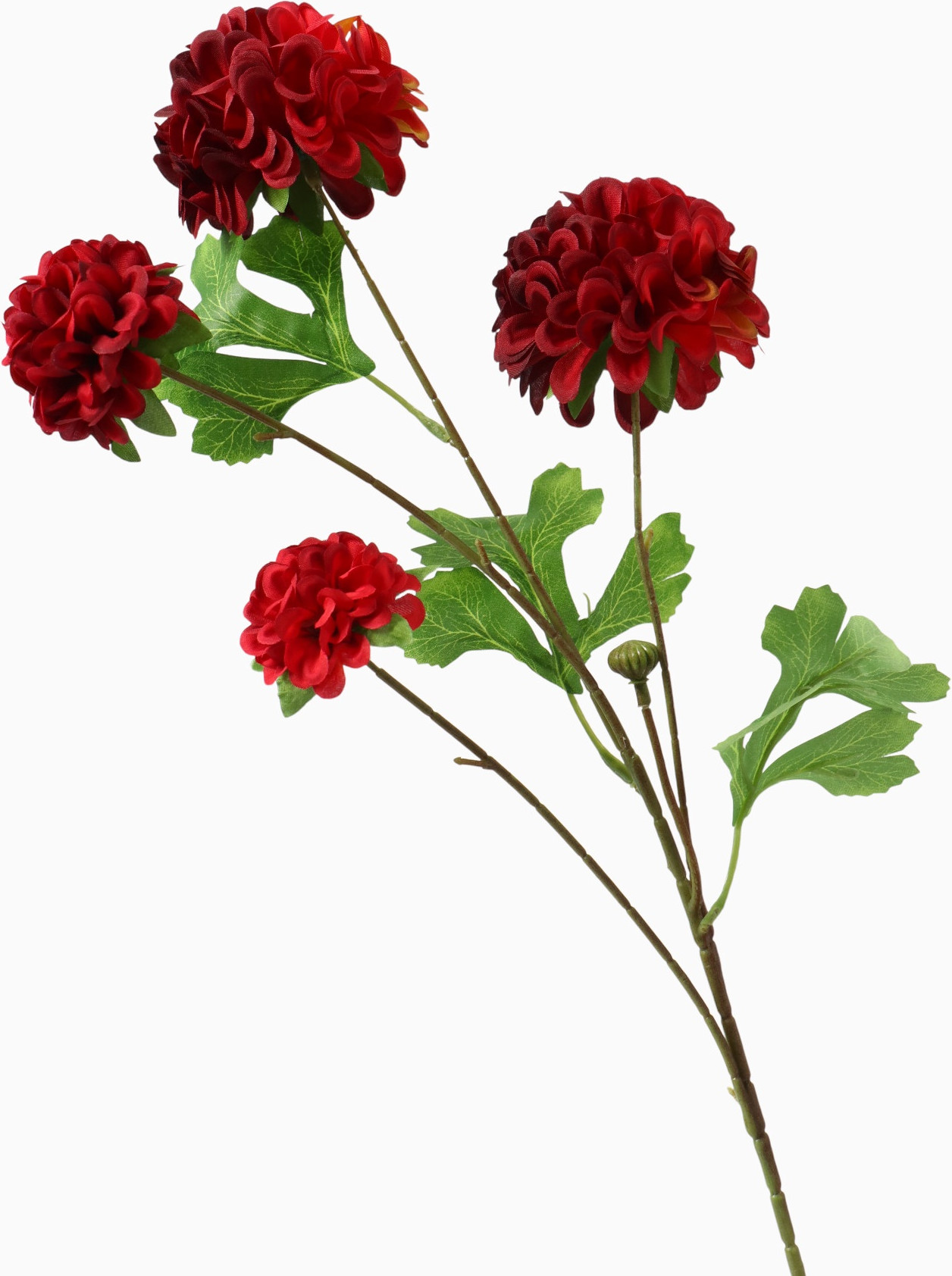 Искусственный цветок Poetry in flowers Гортензия люкс кустовая / 10526708 (красный) — фото 3