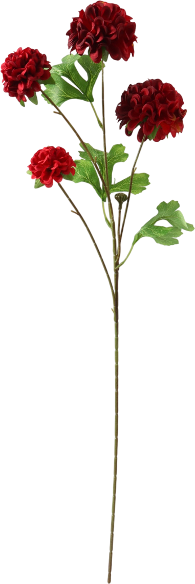 Искусственный цветок Poetry in flowers Гортензия люкс кустовая / 10526708 (красный)