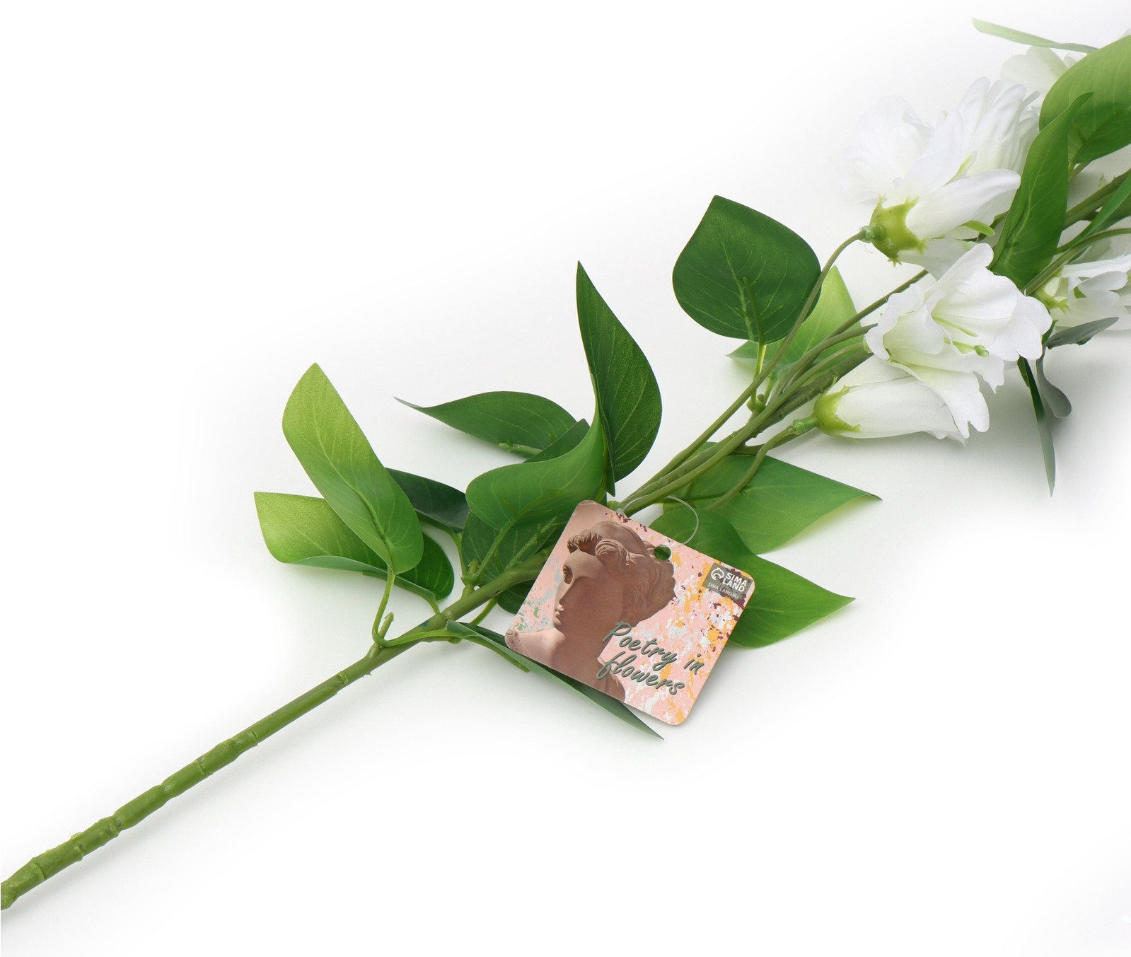 Искусственная ветка Poetry in flowers Колокольчик Кампанулла / 10935339 (белый) — фото 4