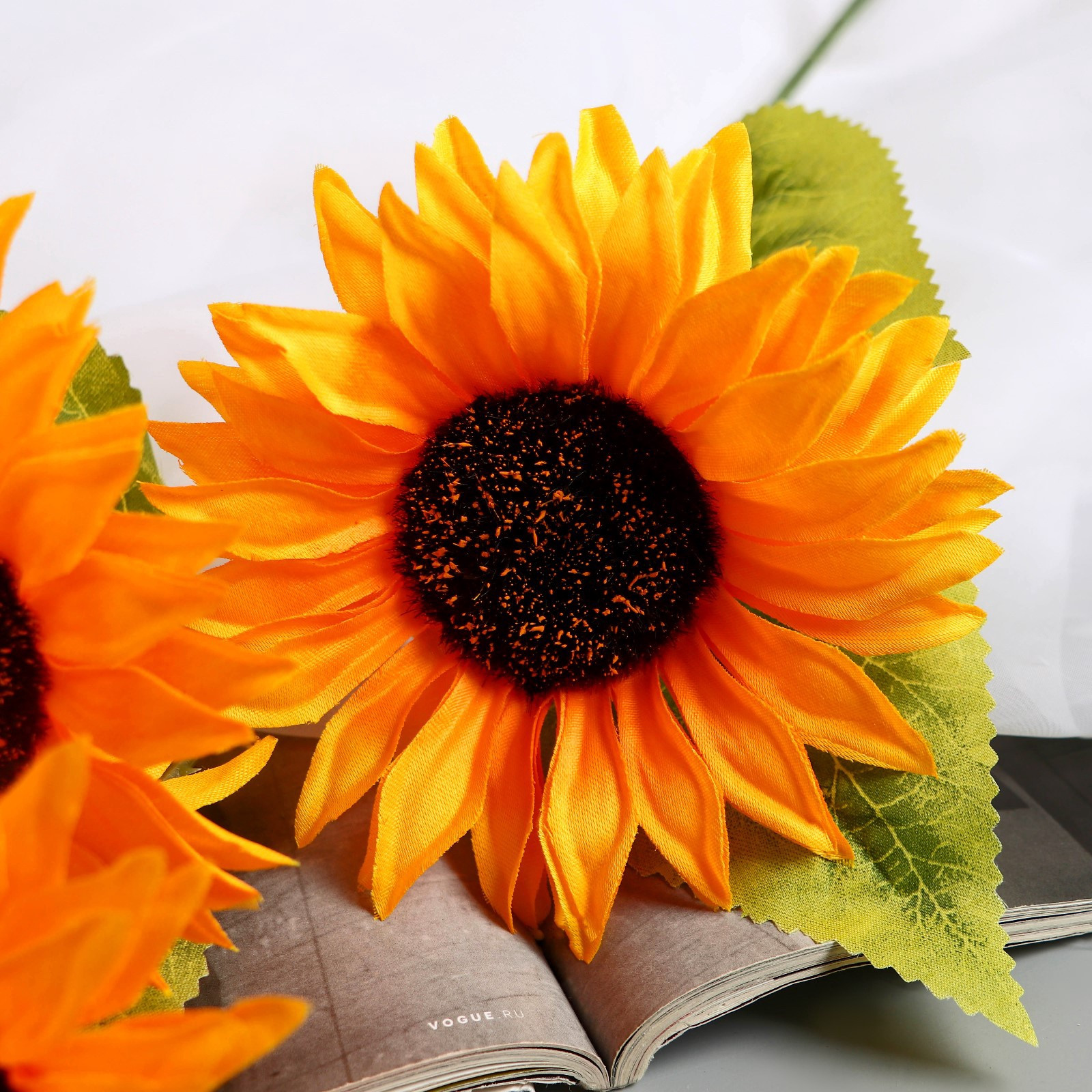 Искусственный цветок Poetry in flowers Подсолнух галант / 10084659 (оранжевый) — фото 5