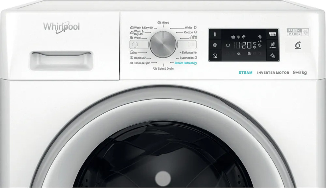 Стирально-сушильная машина Whirlpool FFWDB 964489 SV EE — фото 3