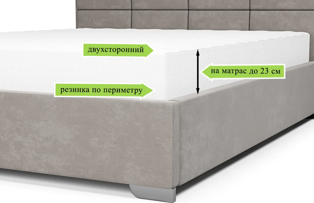 Наматрасник защитный EOS Double cotton 150x180 (бязь) — фото 6