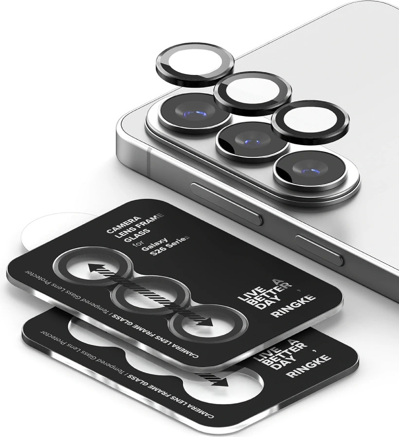 Защитное стекло для камеры телефона Ringke Camera Lens Frame для Galaxy S26/S26 Plus (2шт) — фото 5