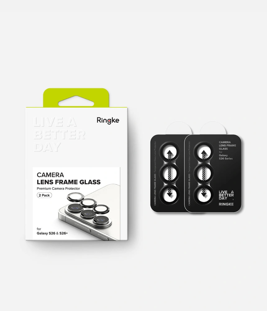 Защитное стекло для камеры телефона Ringke Camera Lens Frame для Galaxy S26/S26 Plus (2шт) — фото 2