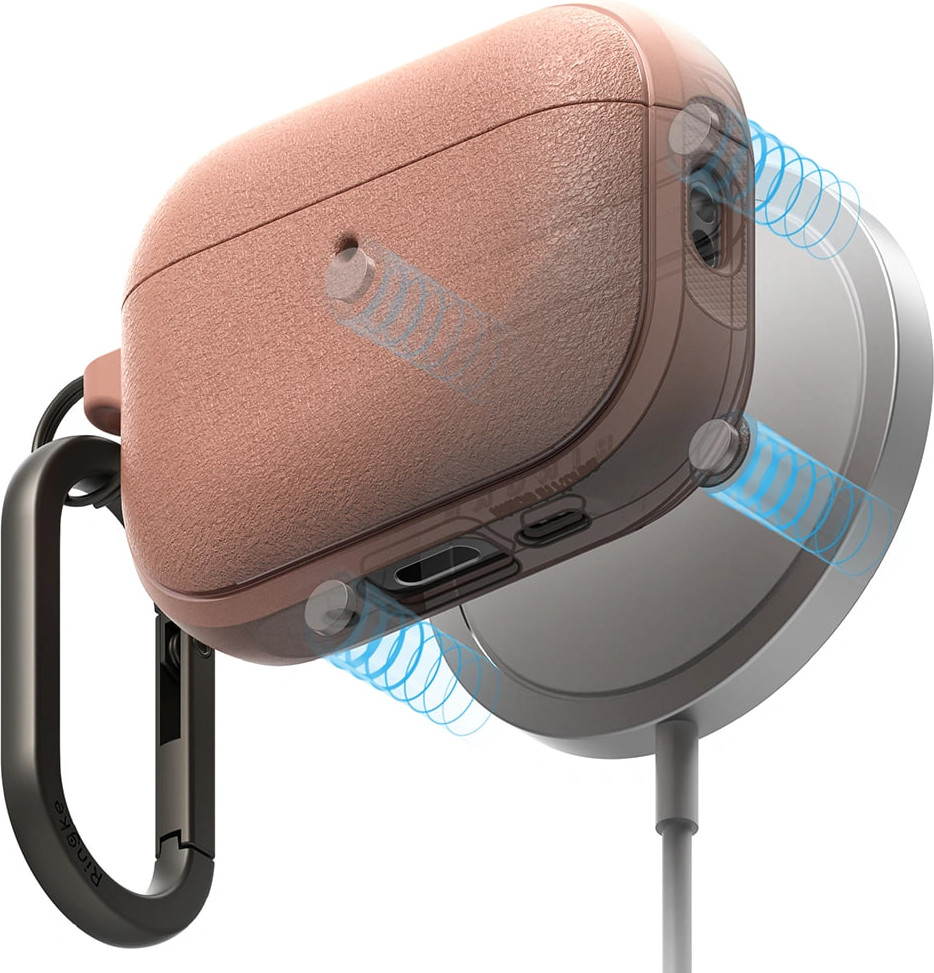 Чехол для наушников Ringke Onyx Magnetic для AirPods Pro 3 (Constant Coral) — фото 3