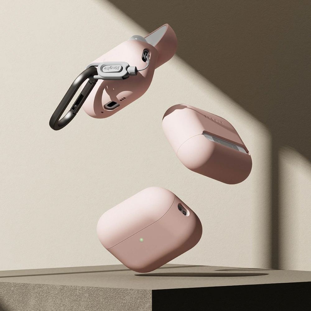 Чехол для наушников Ringke Silicone для AirPods Pro 3 (Pink Sand) — фото 5