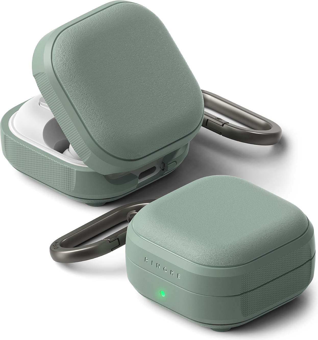 Чехол для наушников Ringke Onyx Magnetic для Galaxy Buds 4/4 Pro (Sage Green) — фото 2