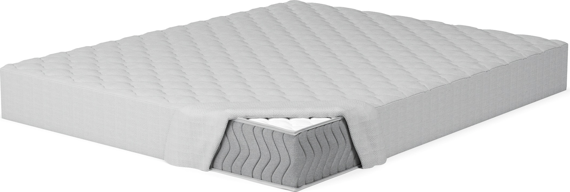 Наматрасник защитный EOS Double cotton 90x200 (Light grey) — фото 2