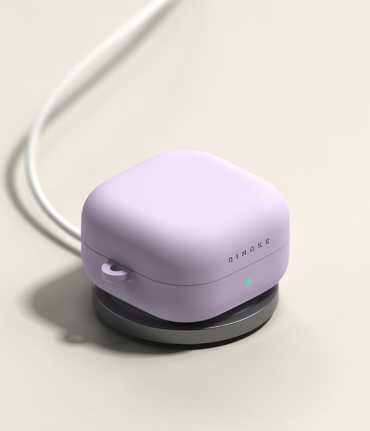 Чехол для наушников Ringke Silicone для Galaxy Buds 4/4 Pro (Light Purple) — фото 3
