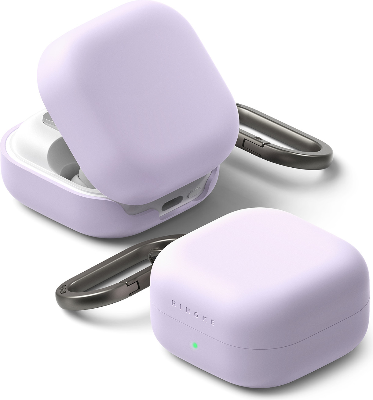 Чехол для наушников Ringke Silicone для Galaxy Buds 4/4 Pro (Light Purple) — фото 2