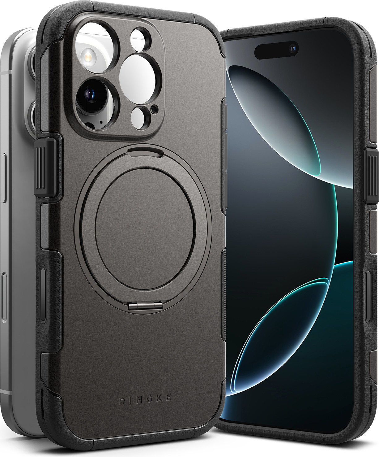 Чехол-накладка Ringke Alles для iPhone 16 Pro (Gun Metal) — фото 3