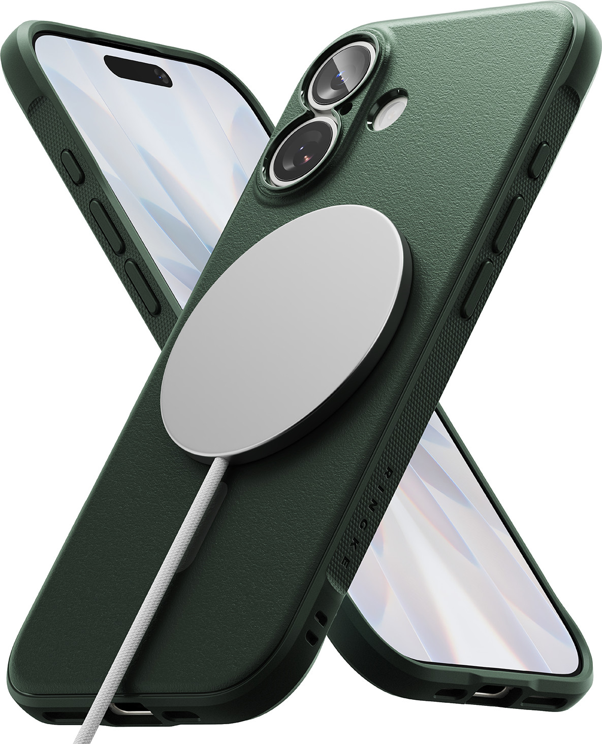 Чехол-накладка Ringke Onyx Magnetic для iPhone 17 (Dark Green) — фото 3