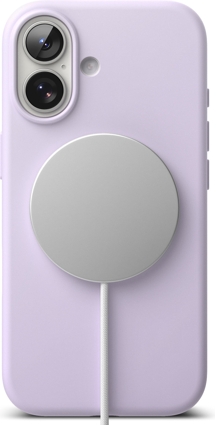 Чехол-накладка Ringke Silicone Magnetic для iPhone 17 (Light Purple) — фото 3