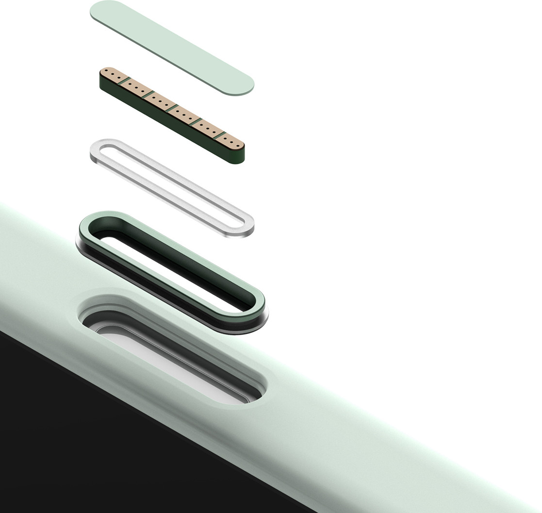 Чехол-накладка Ringke Silicone Magnetic для iPhone 17 (Soft Mint) — фото 6