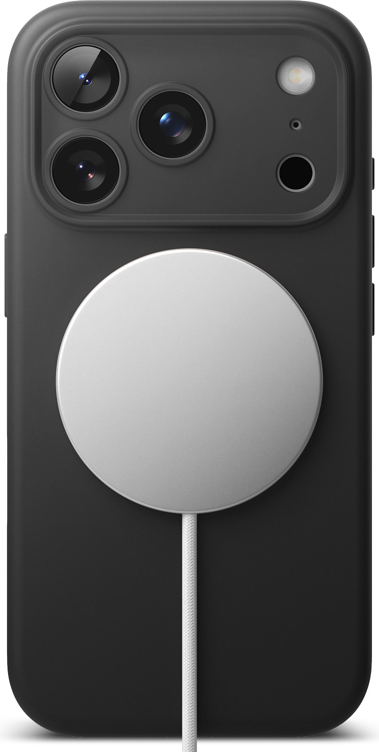 Чехол-накладка Ringke Silicone Magnetic для iPhone 17 Pro (Black) — фото 3