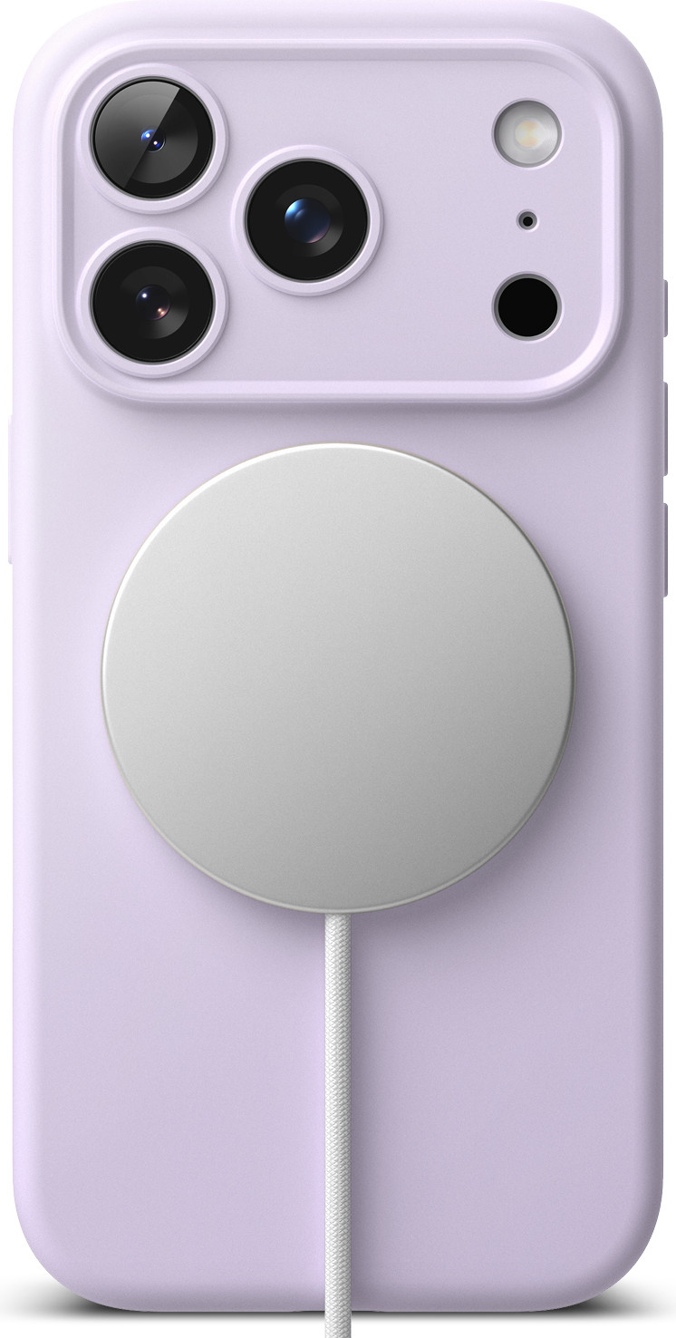 Чехол-накладка Ringke Silicone Magnetic для iPhone 17 Pro (Light Purple) — фото 3