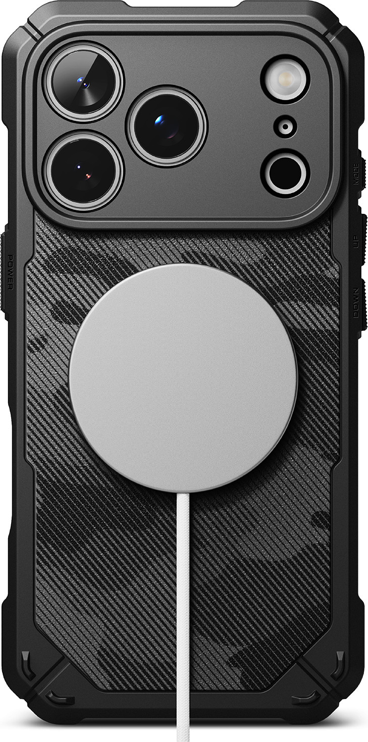 Чехол-накладка Ringke Rugged Gear Magnetic для iPhone 17 Pro Max (Camo Black)