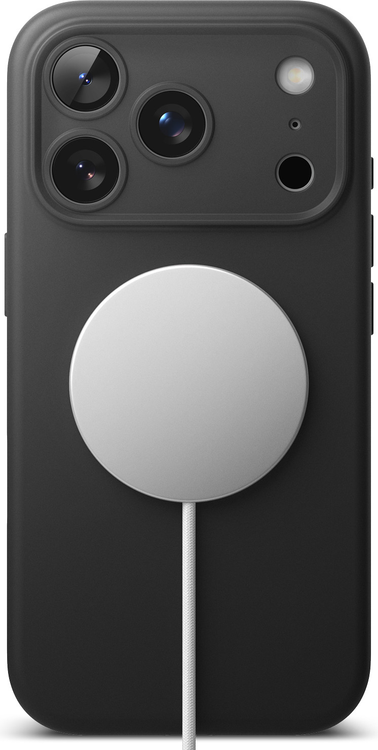 Чехол-накладка Ringke Silicone Magnetic для iPhone 17 Pro Max (Black) — фото 3
